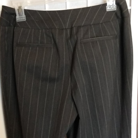 Chico’s Gray Pinstripe Dress Pants Women’s 0 Short Bootcut Career Work - Picture 4 of 10